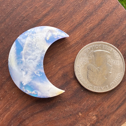 Plum Agate Aurora Doublet - Cabochon - Moon - Heart - Oval - Teardrop - Freeform