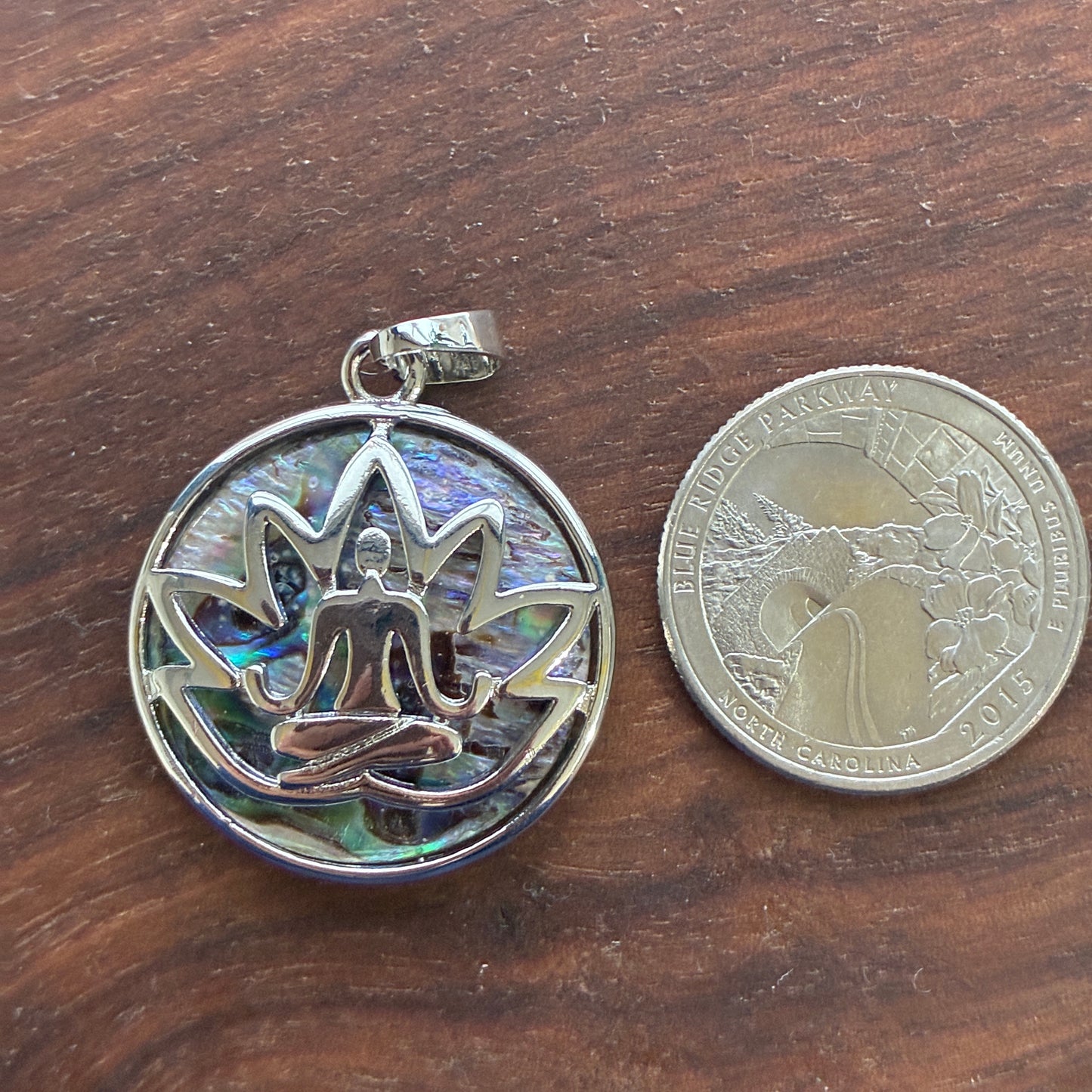 Abalone Copper Pendant - Locket - Tree of life - Owl - Namaste