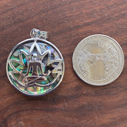 Abalone Copper Pendant - Locket - Tree of life - Owl - Namaste