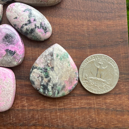 Cobalto Calcite Cabochon - Teardrop - Square - Oval - Triangle