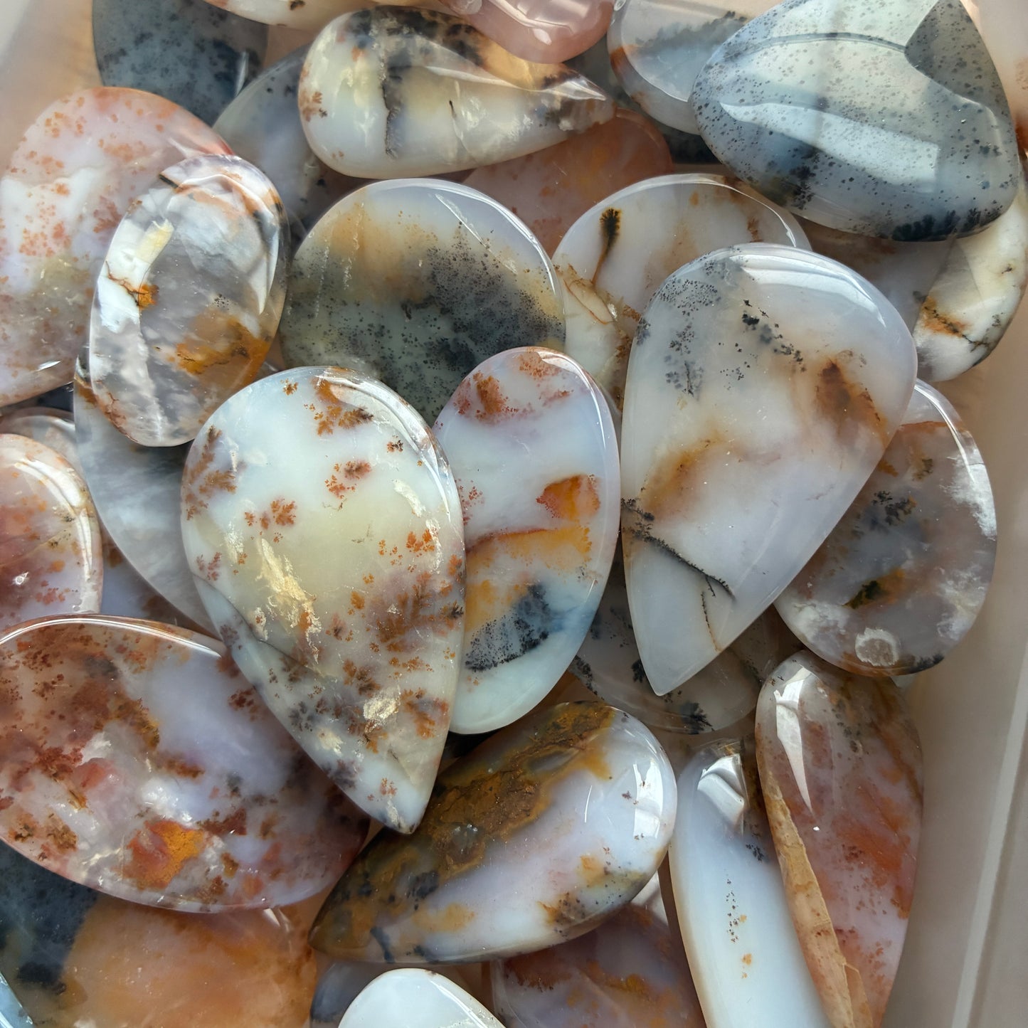 Dendritic Opal Cabochon - Oval - Teardrop - Round - Marquise