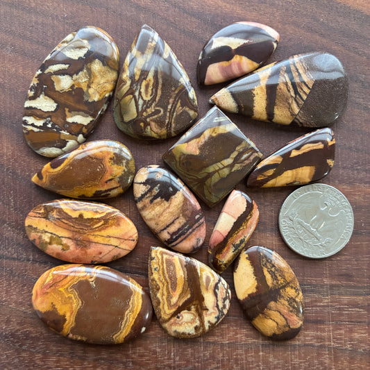 Outback Jasper Cabochon - Oval - Teardrop - Freeform - Square