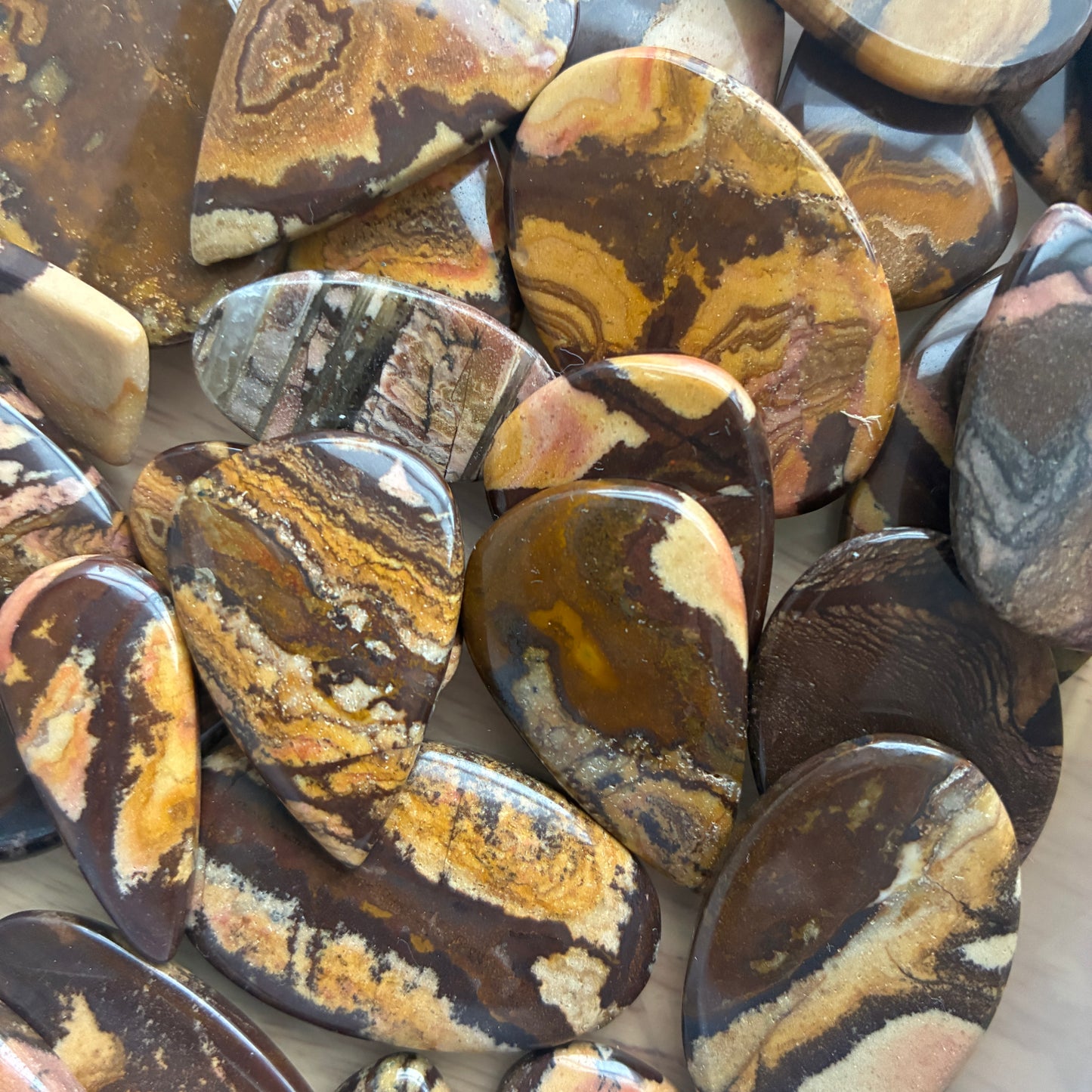 Outback Jasper Cabochon - Oval - Teardrop - Freeform - Square