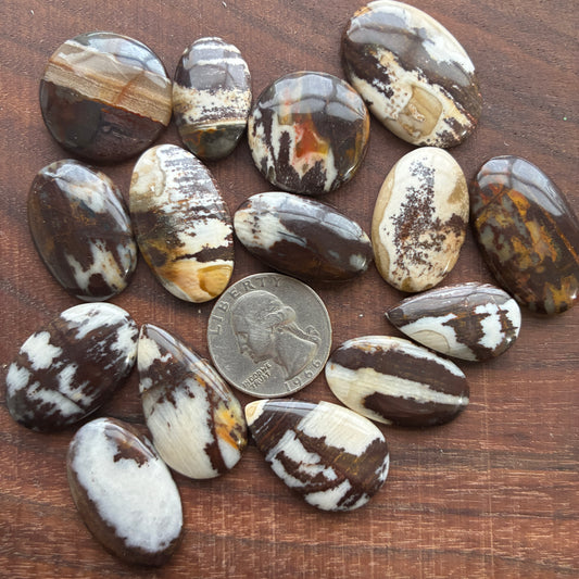 Coconut Jasper Cabochon - Round - Oval - Teardrop