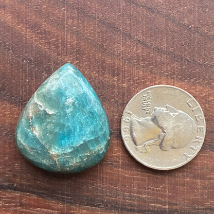 Blue Apatite Cabochon - Oval - Teardrop