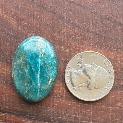 Blue Apatite Cabochon - Oval - Teardrop