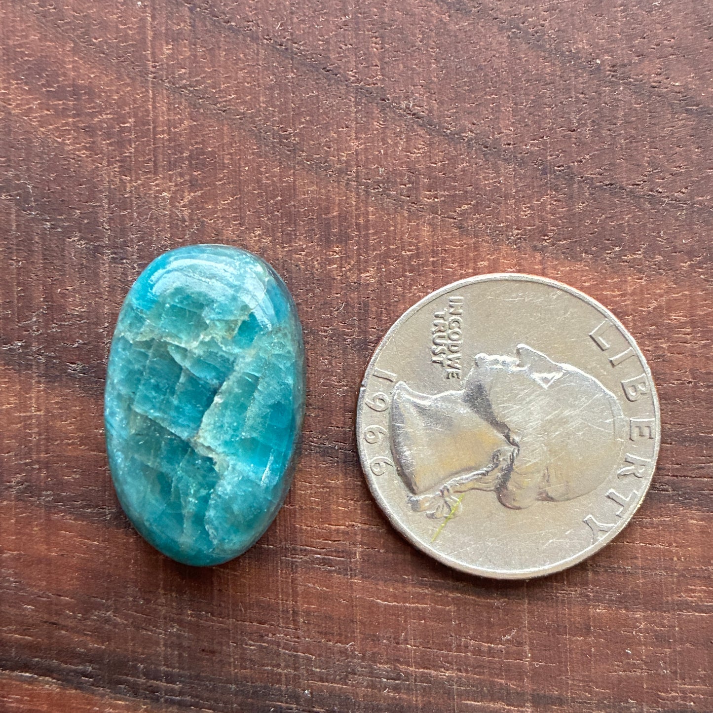 Blue Apatite Cabochon - Oval - Teardrop