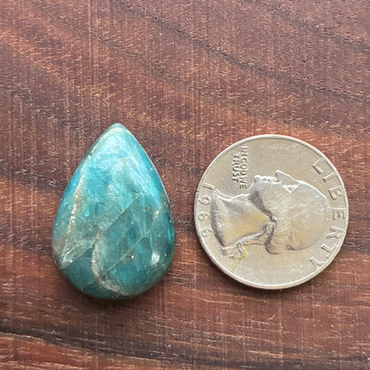 Blue Apatite Cabochon - Oval - Teardrop