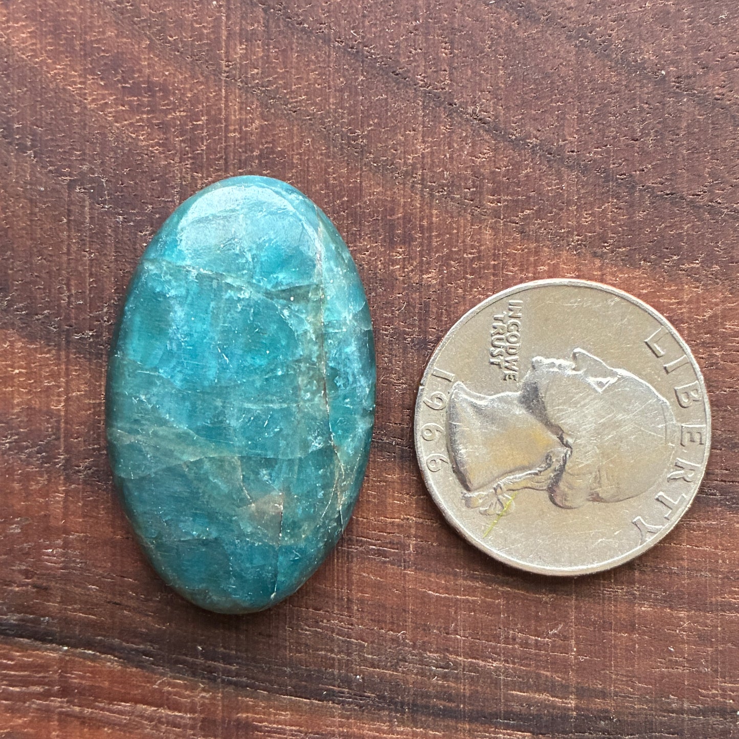 Blue Apatite Cabochon - Oval - Teardrop