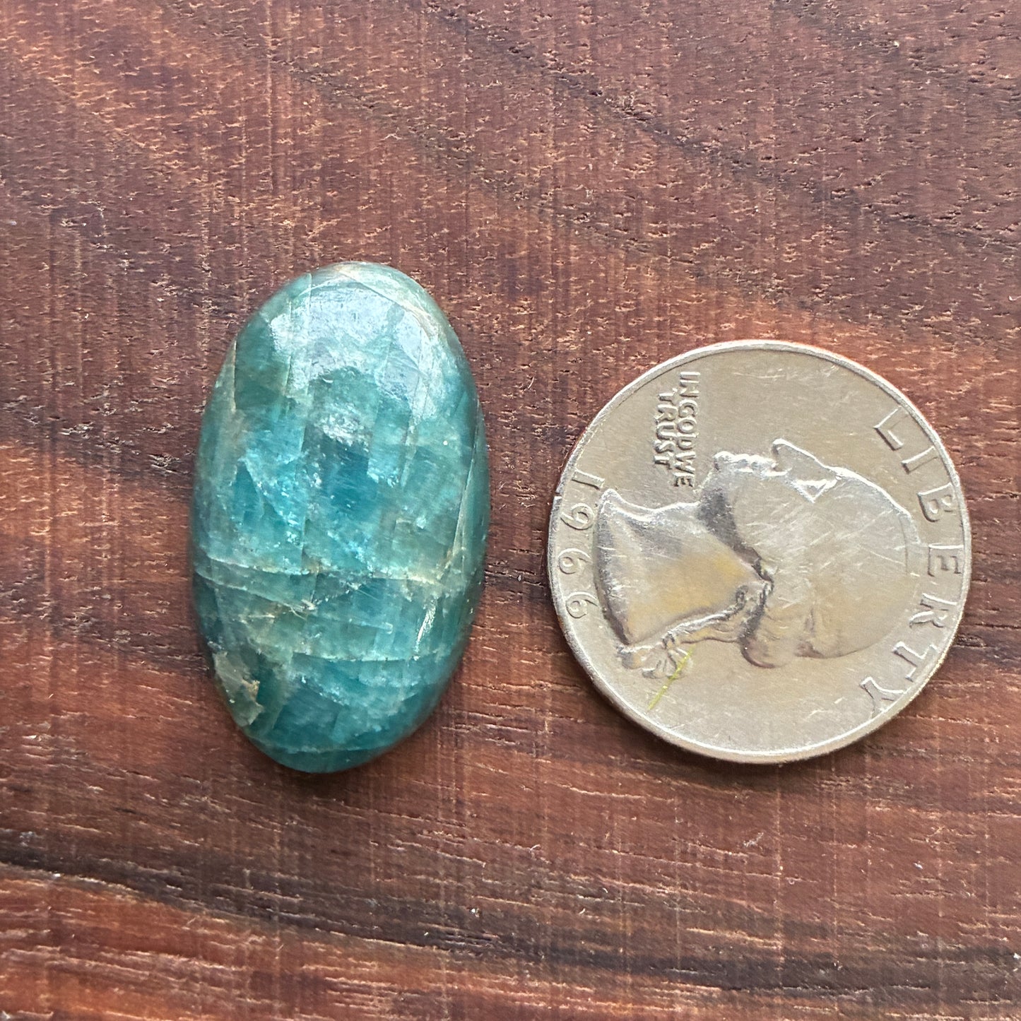 Blue Apatite Cabochon - Oval - Teardrop