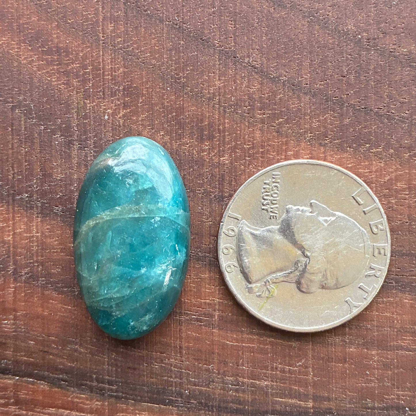 Blue Apatite Cabochon - Oval - Teardrop