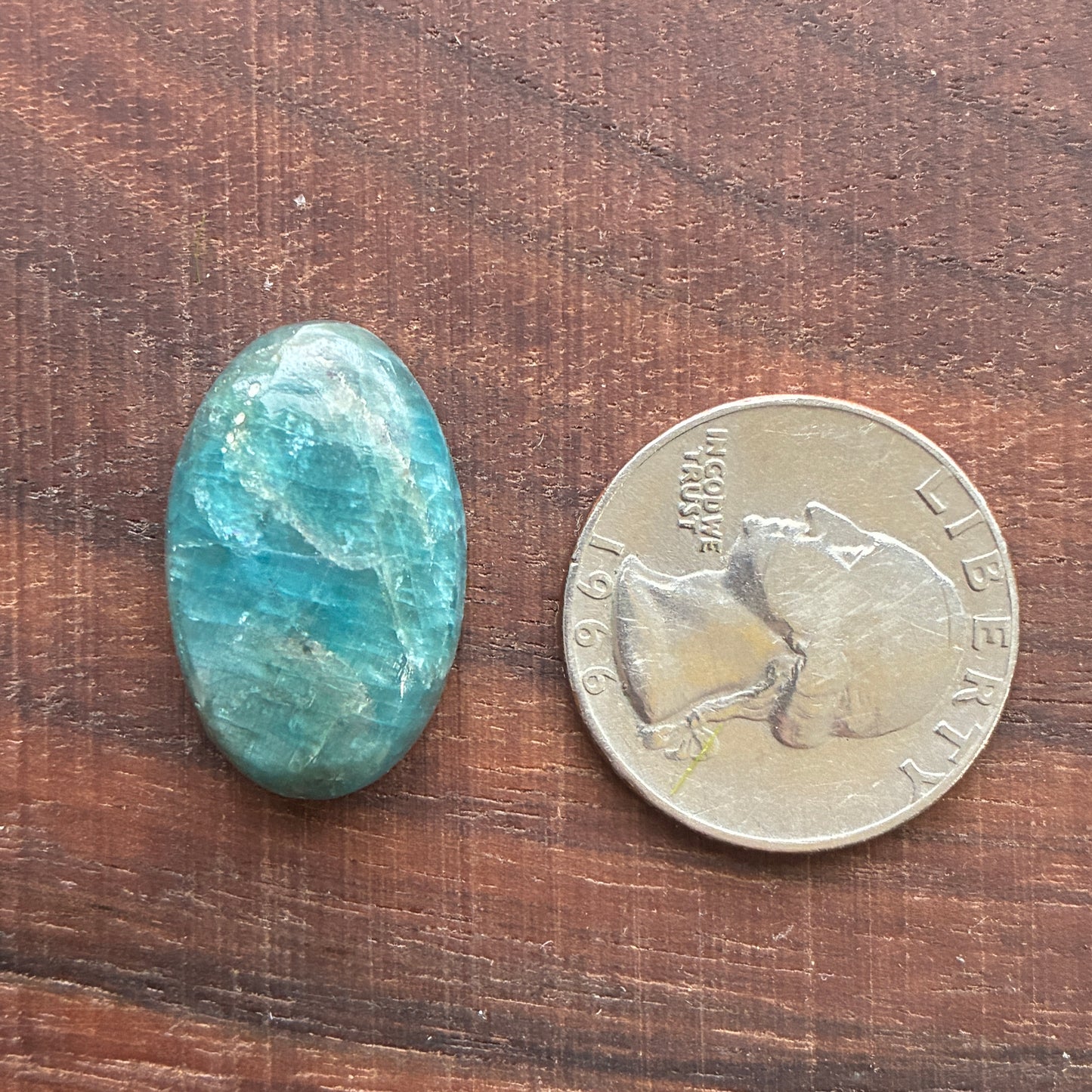 Blue Apatite Cabochon - Oval - Teardrop