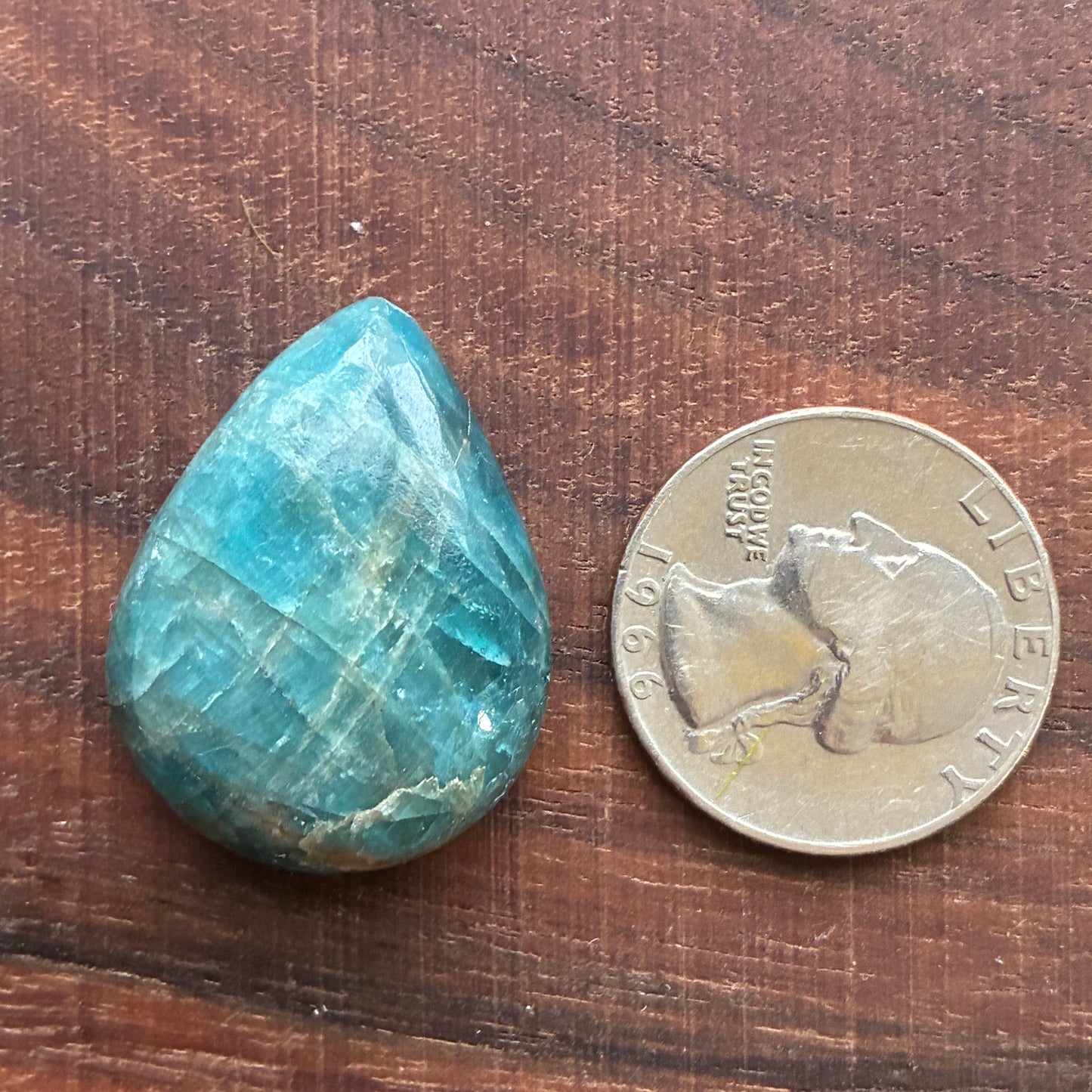 Blue Apatite Cabochon - Oval - Teardrop