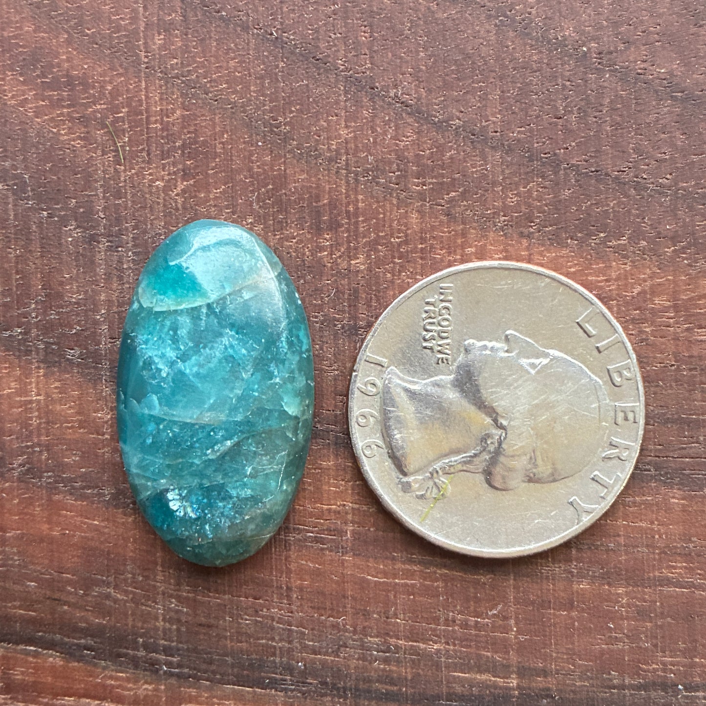 Blue Apatite Cabochon - Oval - Teardrop