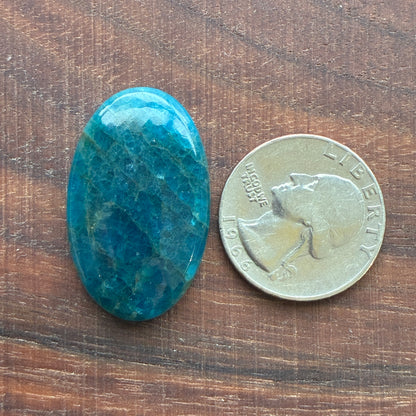 Blue Apatite (Darker) Cabochon - Oval - Teardrop