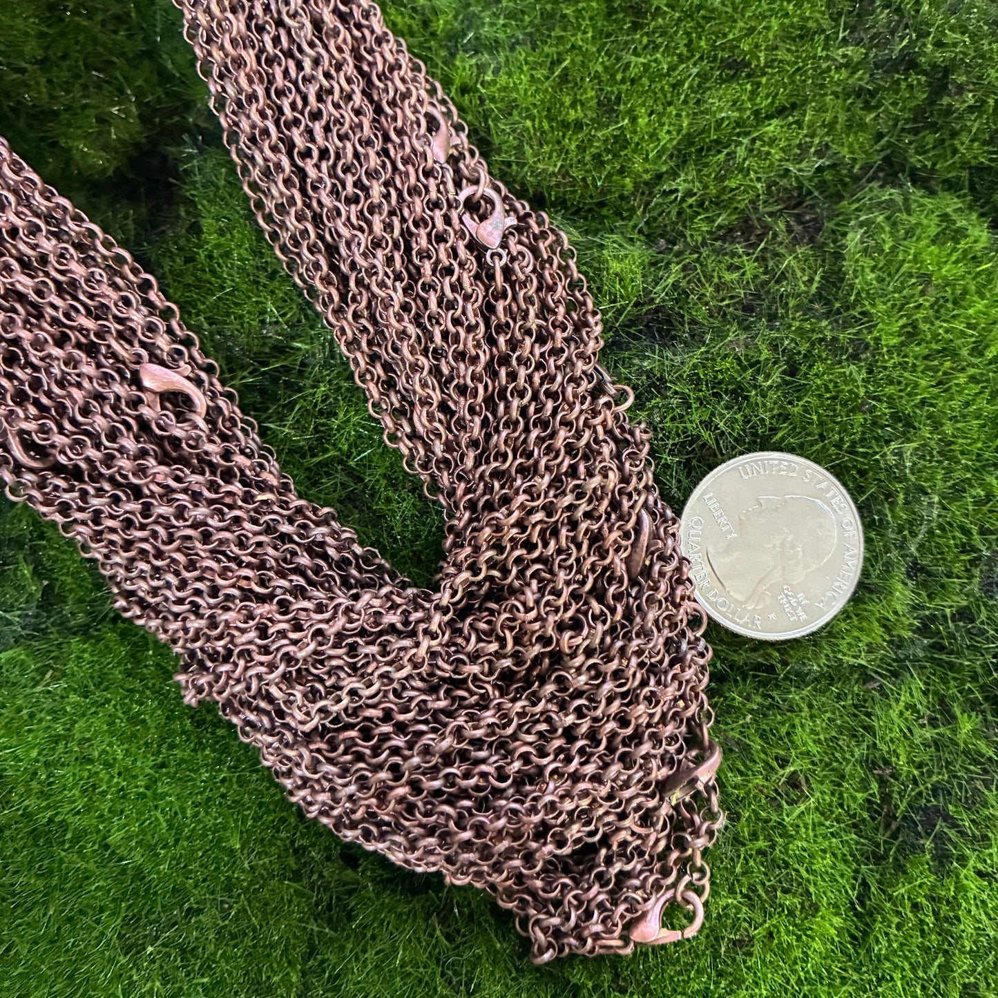 Antique Iron Red Copper Chain - 18" - 24"