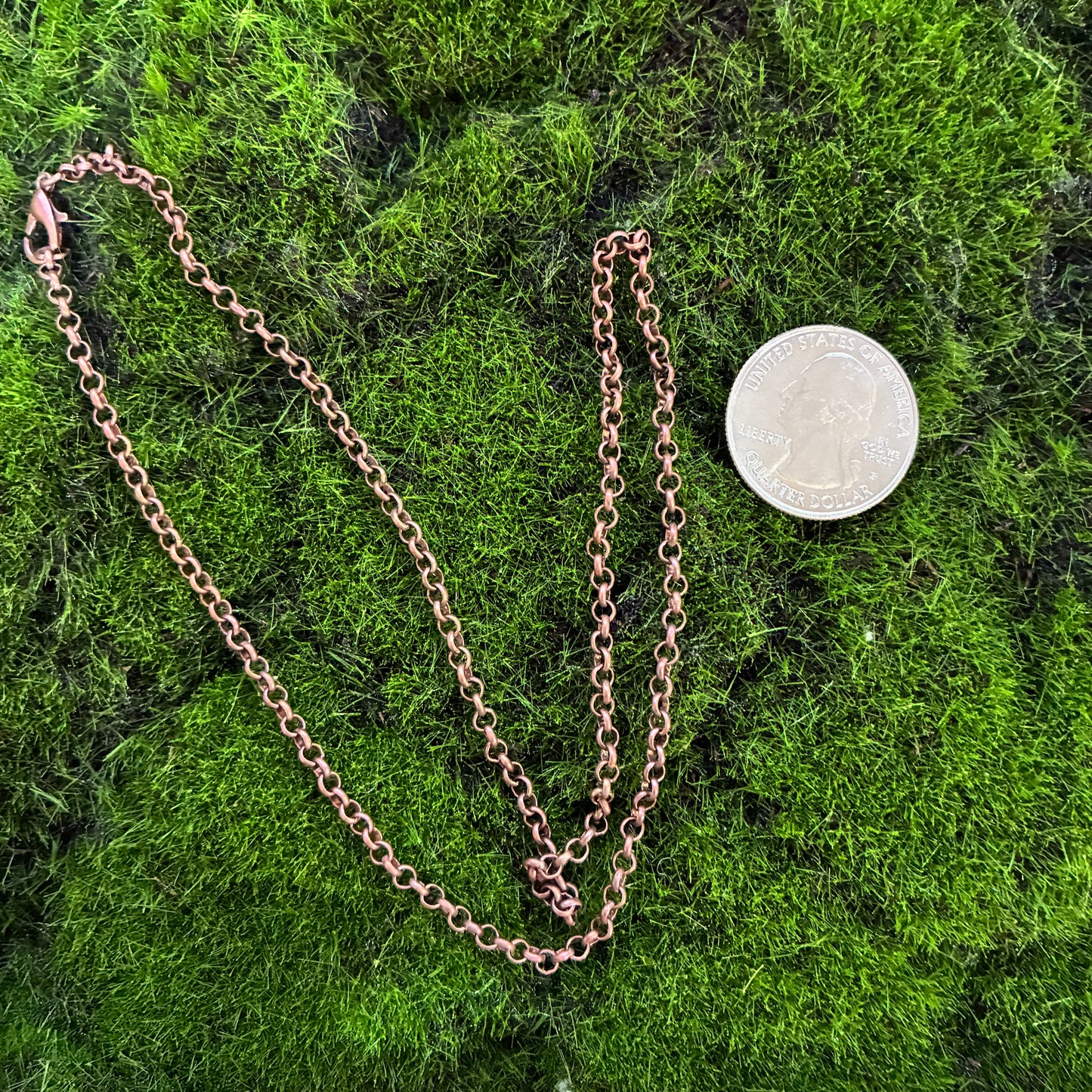 Antique Iron Red Copper Chain - 18" - 24"