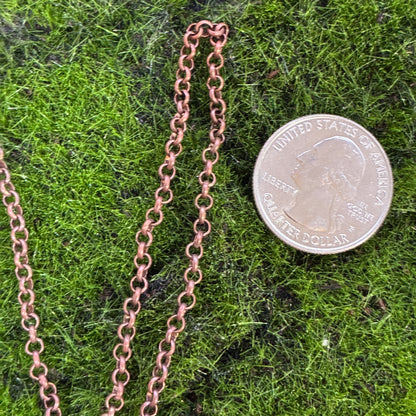 Antique Iron Red Copper Chain - 18" - 24"