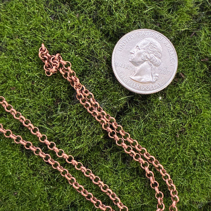 Antique Iron Red Copper Chain - 18" - 24"