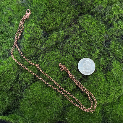 Antique Iron Red Copper Chain - 18" - 24"