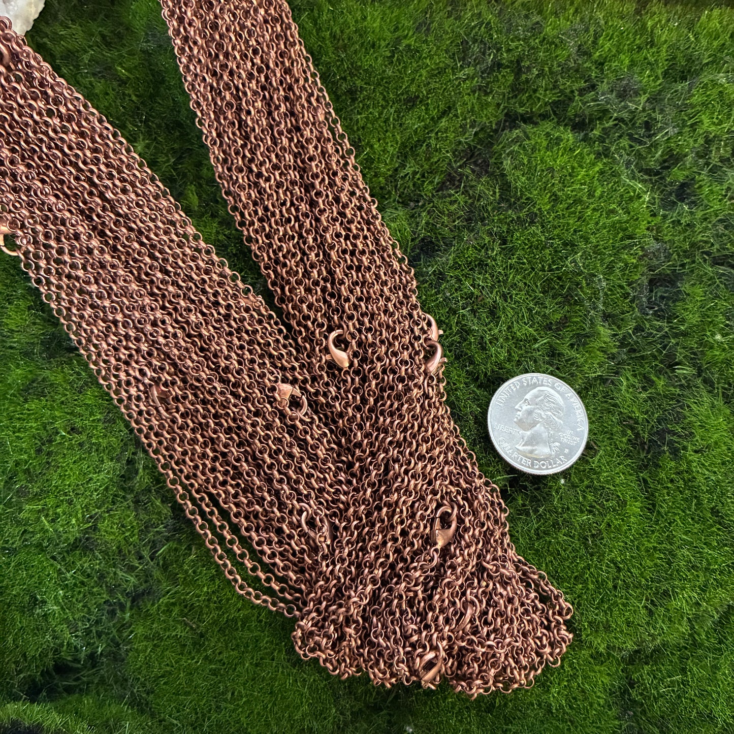 Antique Iron Red Copper Chain - 18" - 24"