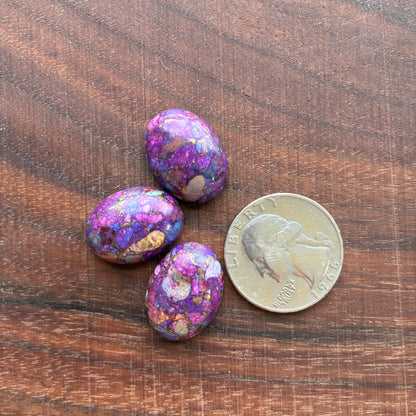 Mojave Stone - Spiny oyster Turquoise - Royal blue - Lavender purple - Dark Purple - Purple Blue - 15x20mm