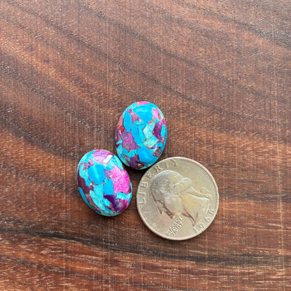 Mojave Stone - Spiny oyster Turquoise - Royal blue - Lavender purple - Dark Purple - Purple Blue - 15x20mm