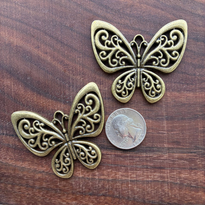 Metal Findings - Butterfly - Pendant - Charm