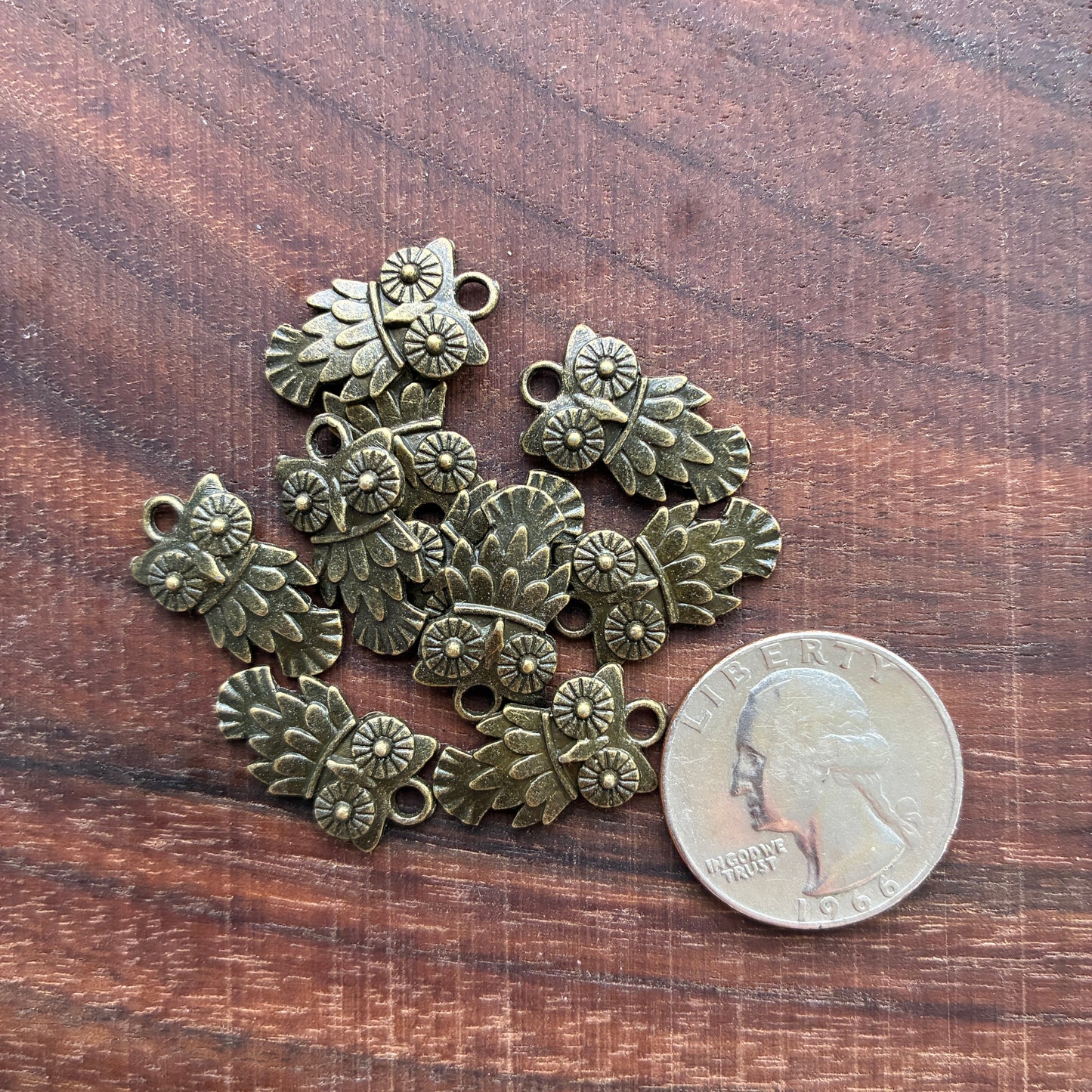 Metal Findings - Owl Charm - Bracelet - Earring