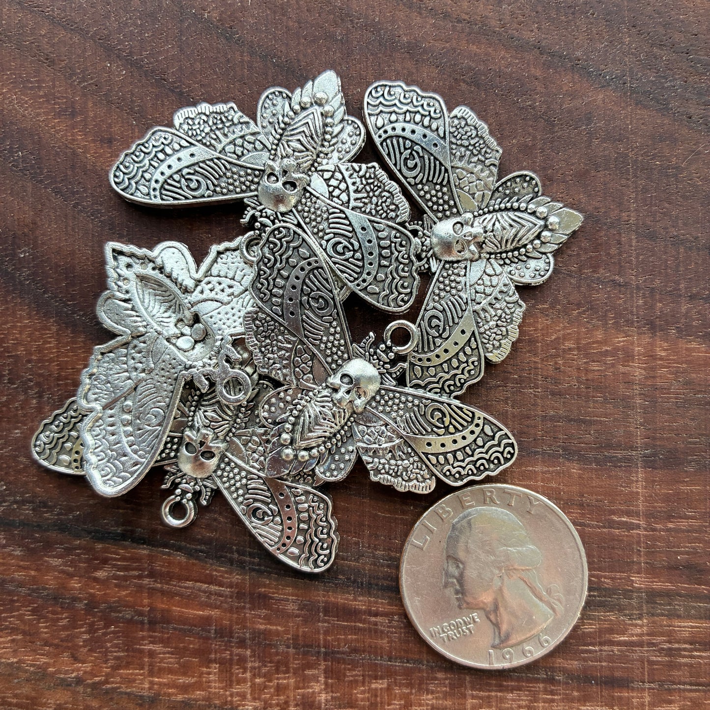 Metal Findings - Death Moth - Pendant / Charm