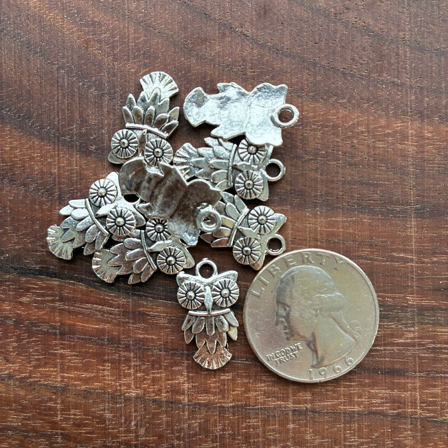 Metal Findings - Owl Charm - Bracelet - Earring