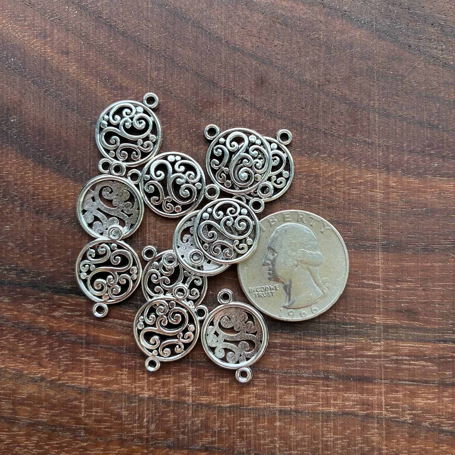 Metal Findings - Round Design - Connector