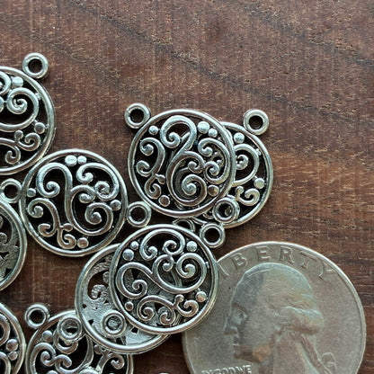 Metal Findings - Round Design - Connector