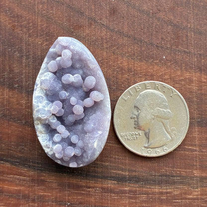 Grape Agate Cabochon - Polished Back - Puffy - Flatback - Indonesia