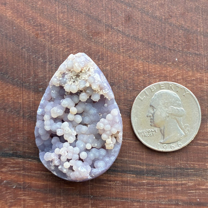 Grape Agate Cabochon - Polished Back - Puffy - Flatback - Indonesia