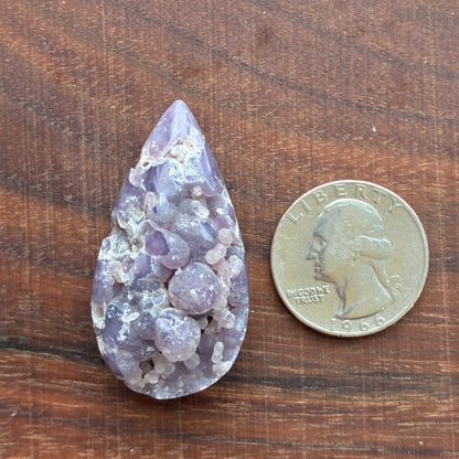 Grape Agate Cabochon - Polished Back - Puffy - Flatback - Indonesia