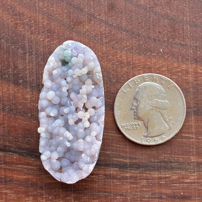 Grape Agate Cabochon - Polished Back - Puffy - Flatback - Indonesia
