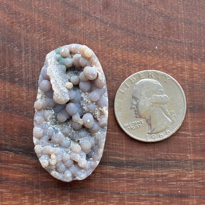 Grape Agate Cabochon - Polished Back - Puffy - Flatback - Indonesia