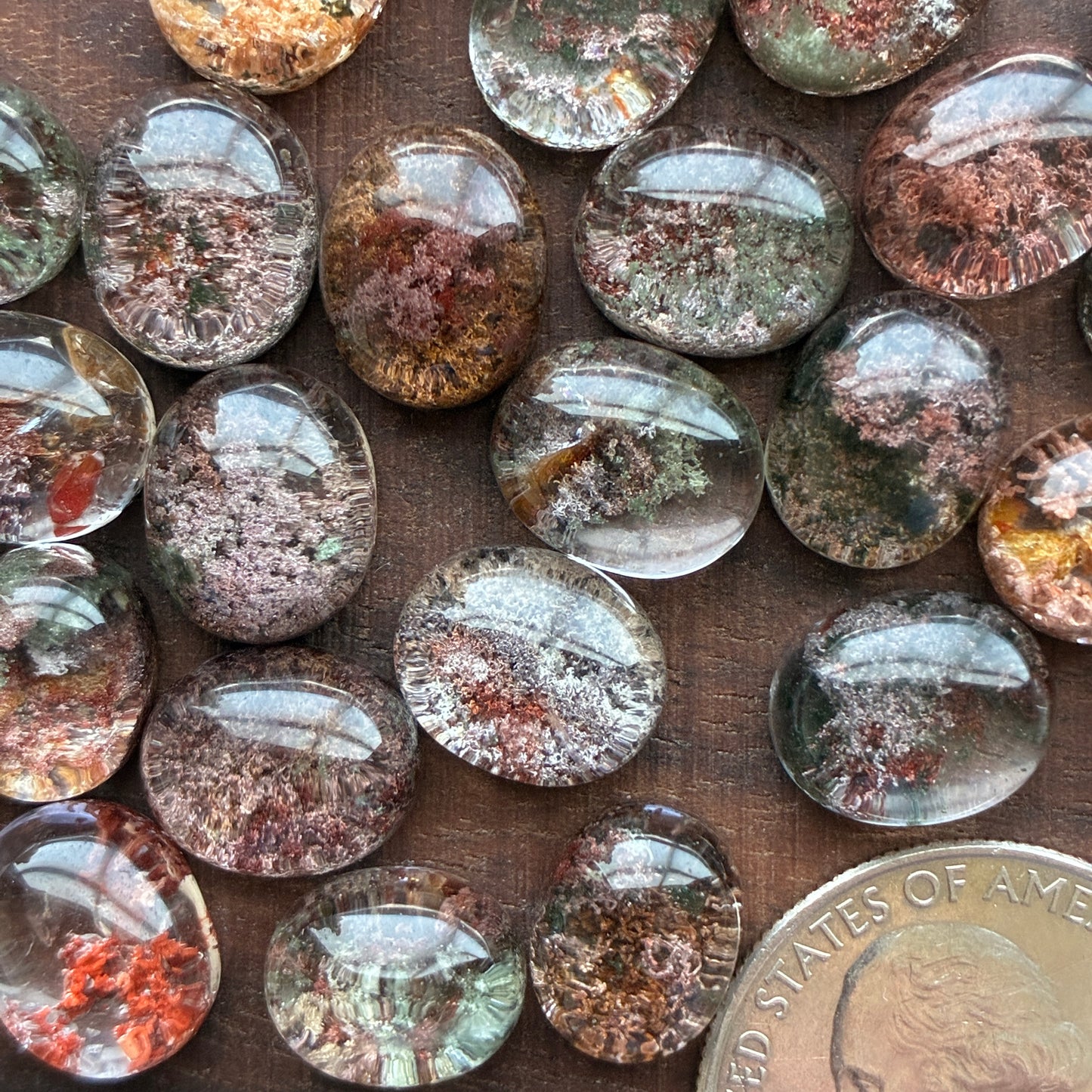 High Quality Garden Quartz - Cabochon - Ring Size - Scenic Crystal