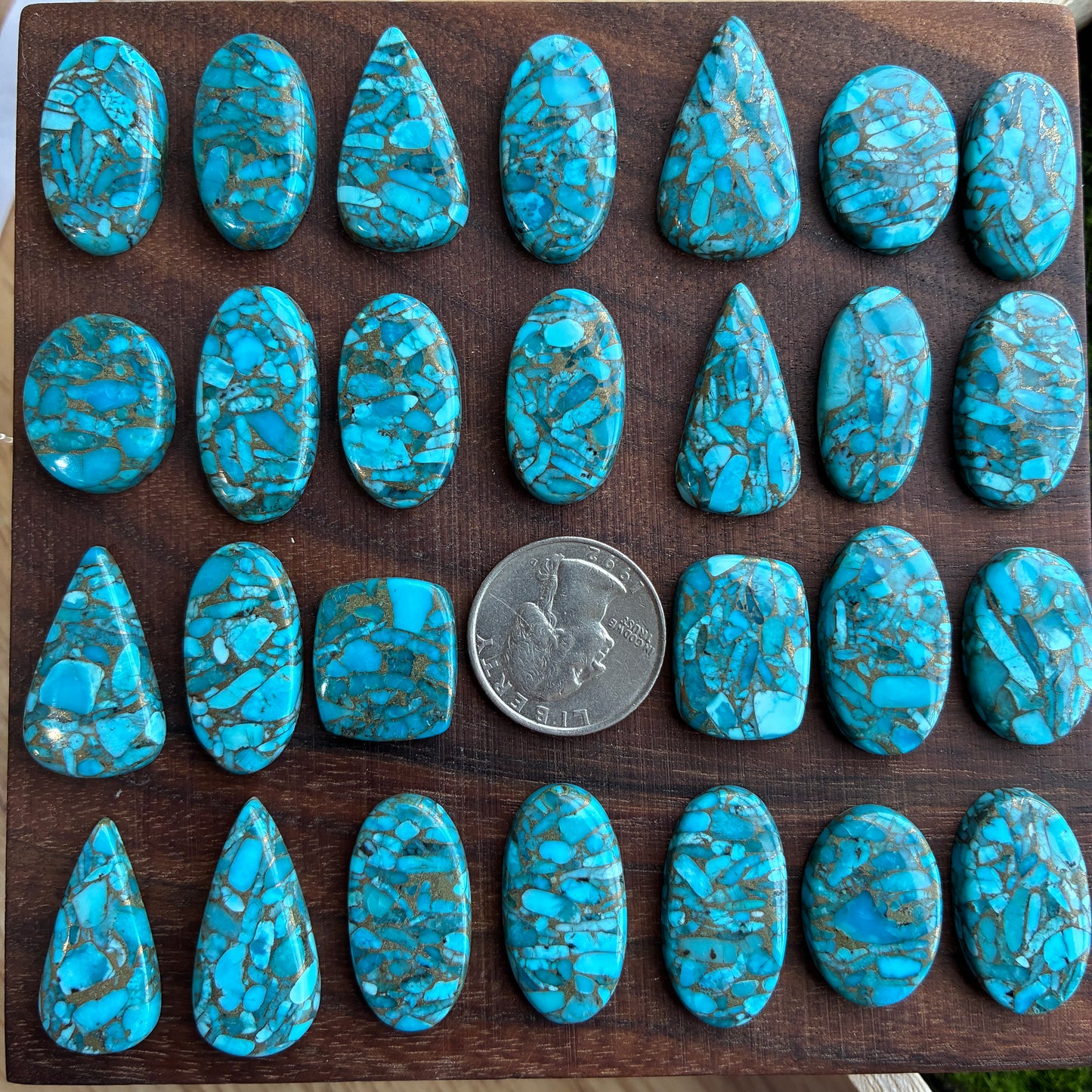 Turquoise Copper - Cabochon - Oval - Teardrop