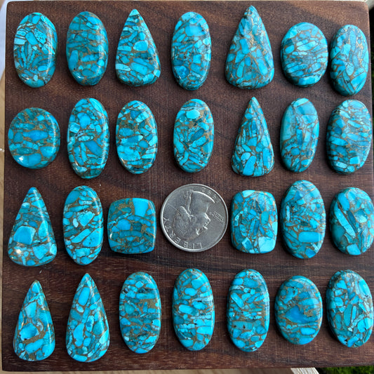 Turquoise Copper - Cabochon - Oval - Teardrop