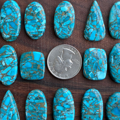 Turquoise Copper - Cabochon - Oval - Teardrop