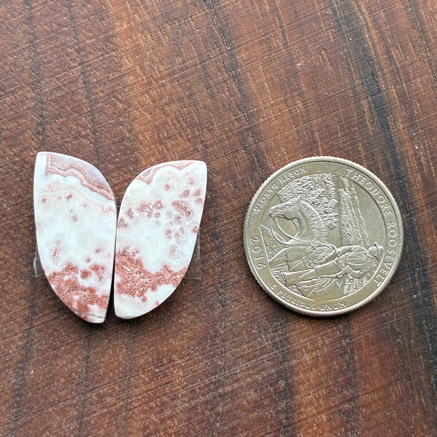 Rosetta Jasper - Cabochon Pair - Oval - Teardrop