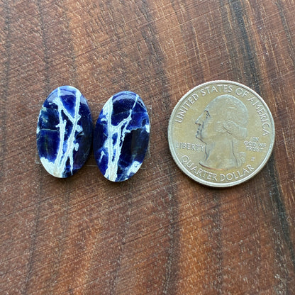 Sodalite - Cabochon Pair - Oval - Round - Teardrop