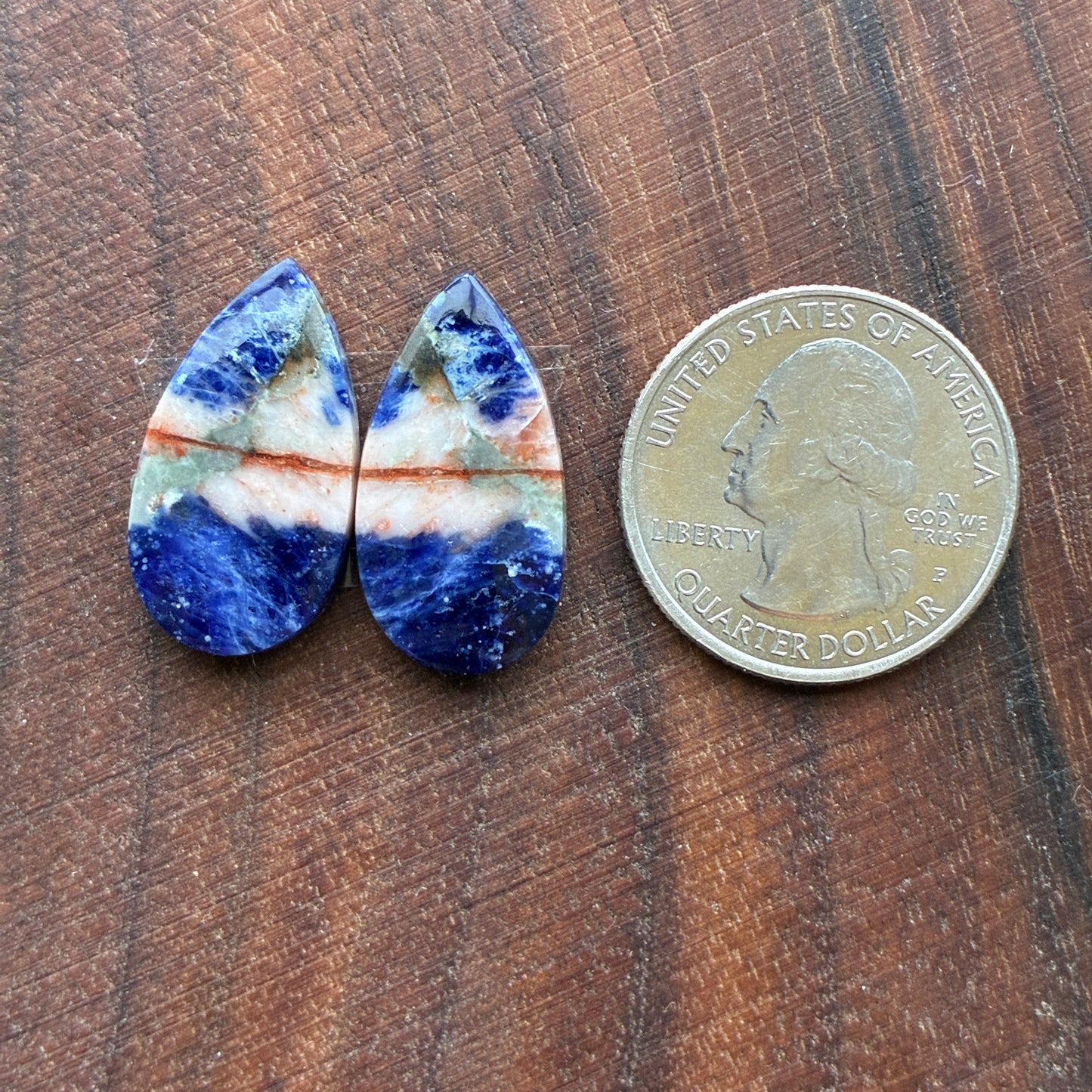 Sodalite - Cabochon Pair - Oval - Round - Teardrop