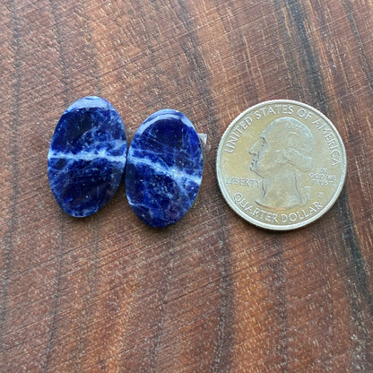 Sodalite - Cabochon Pair - Oval - Round - Teardrop
