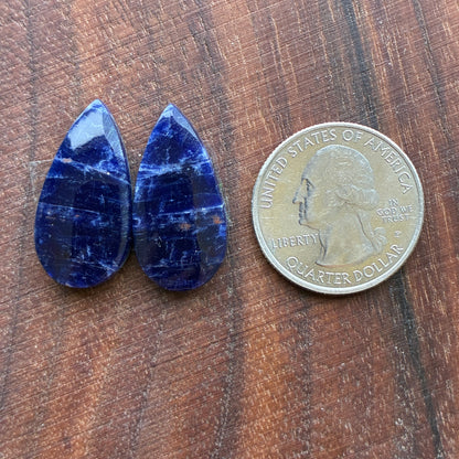 Sodalite - Cabochon Pair - Oval - Round - Teardrop