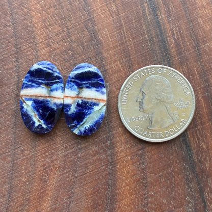 Sodalite - Cabochon Pair - Oval - Round - Teardrop