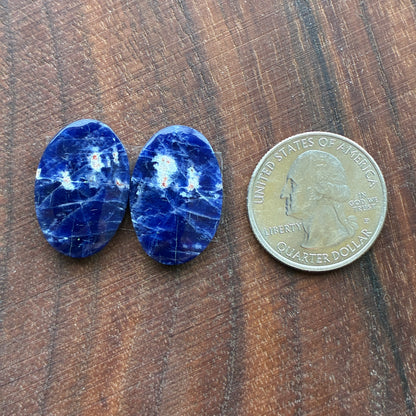 Sodalite - Cabochon Pair - Oval - Round - Teardrop