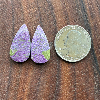 Stichtite - Cabochon Pair - Oval - Teardrop - Round